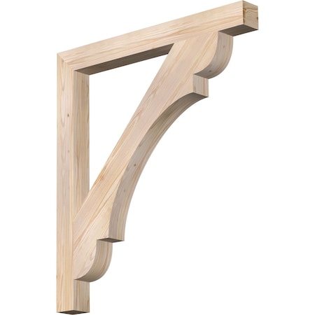 Ekena Millwork Olympic Block Smooth Bracket, Douglas Fir, 3 1/2"W x 36"D x 40"H BKT04X36X40OLY05SDF